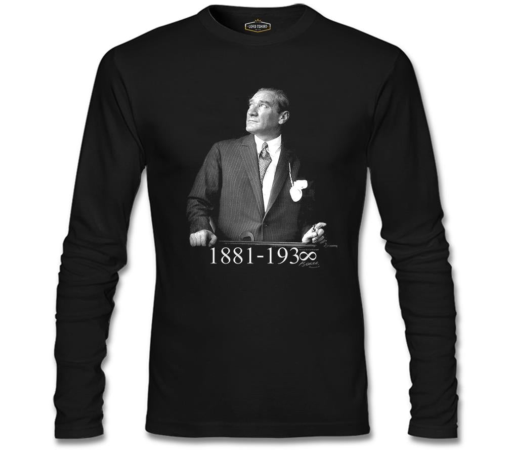 Atatürk - 1881-1938 Siyah Erkek Sweatshirt