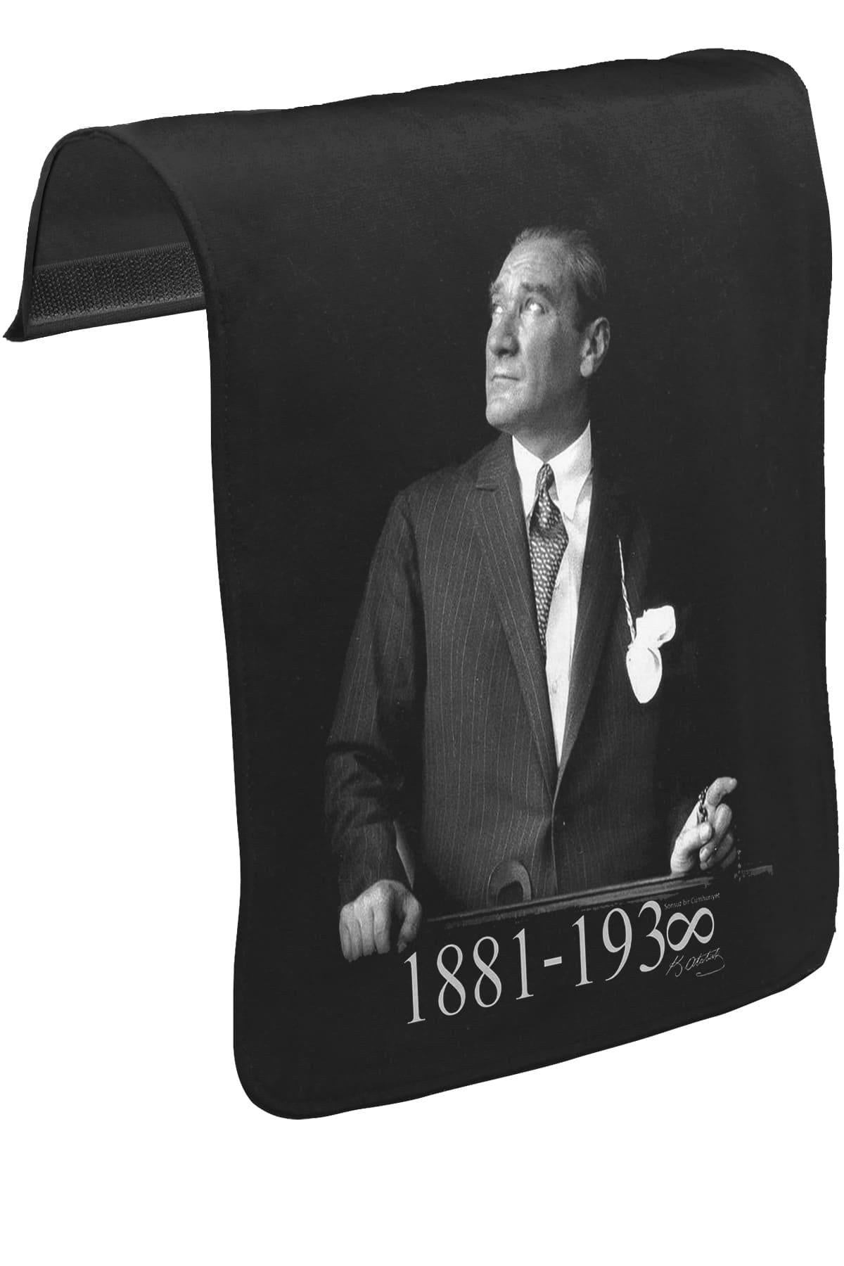 Ataturk - 1881-1938 Unisex Black Removable Messenger Bag Cover CK-445 