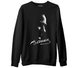 Atatürk - Atatürk İmza Siyah Erkek Kalın Sweatshirt