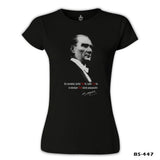 Ataturk - Forever Turkish Black Women's Tshirt