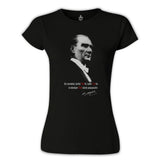 Ataturk - Forever Turkish Black Women's Tshirt