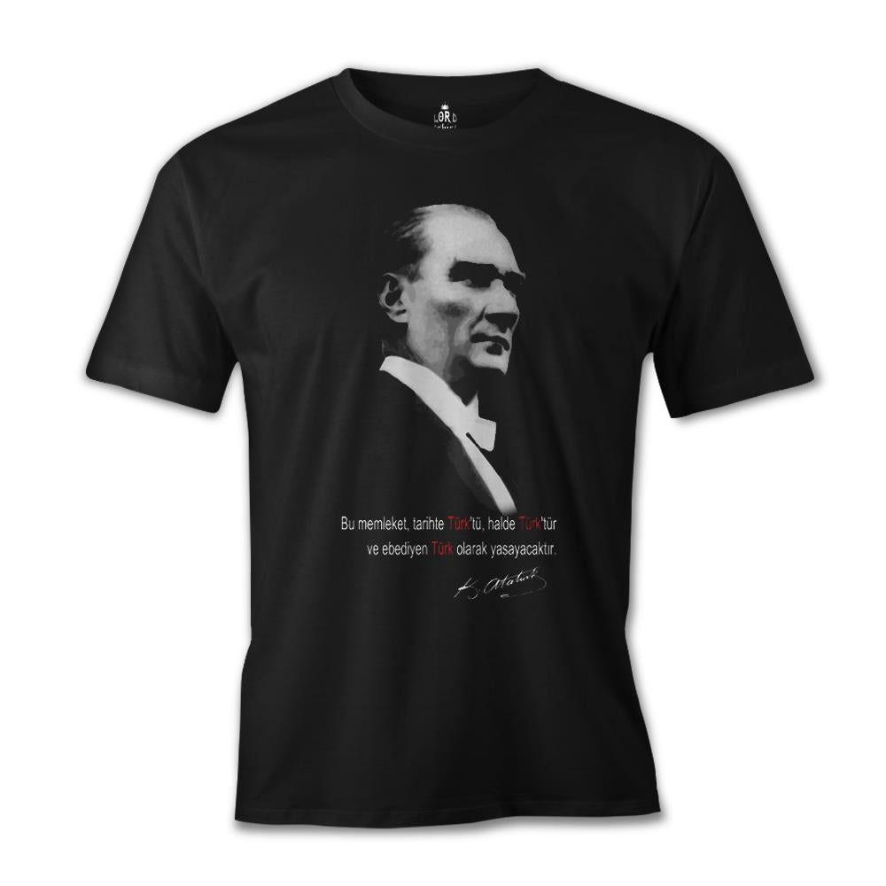 Atatürk - Ebediyen Türk Siyah Erkek Tshirt (FIRSAT ÜRÜNÜ)