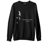 Atatürk - Fikirler Ölmez  Siyah Erkek Kalın Sweatshirt