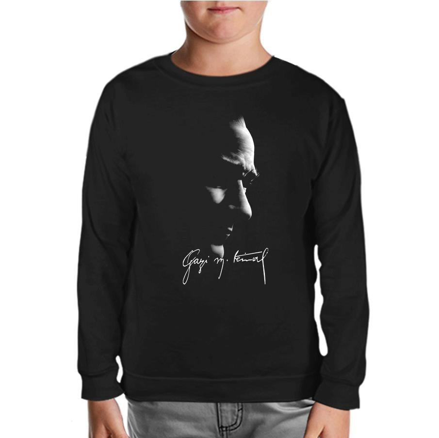 Atatürk - Gazi Signature Black Kids Sweatshirt