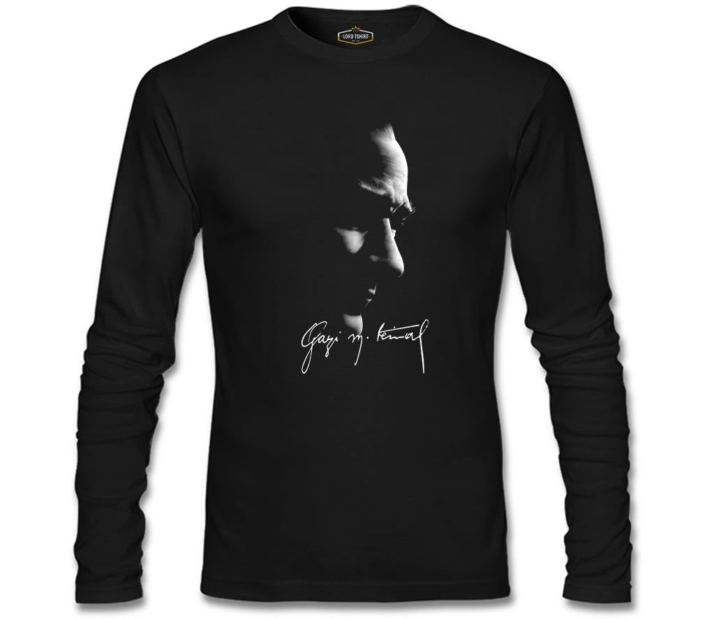 Atatürk - Gazi İmza Siyah Erkek Sweatshirt