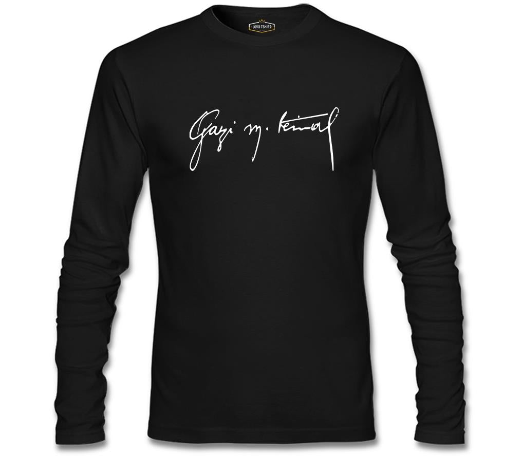 Atatürk - Gazi Mustafa Kemal Siyah Erkek Sweatshirt