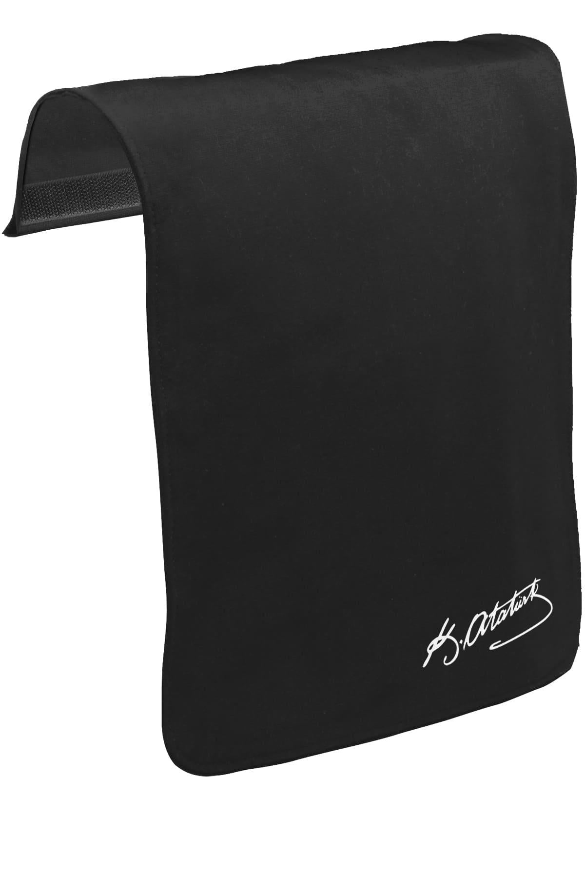 Ataturk Signature - Chest Logo Unisex Black Removable Messenger Bag Cover CK-1156 