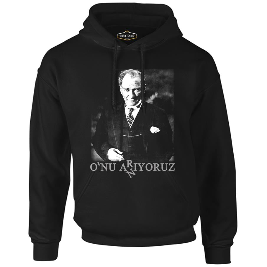 Atatürk - We Are Looking For Him. We Remember Black Men's Zipperless Hoodie