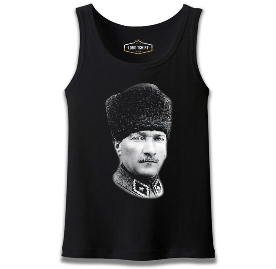 Atatürk - Portre Apolet Siyah Erkek Atlet