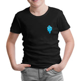 Fire And Water - Water Girl Black Kids Tshirt 