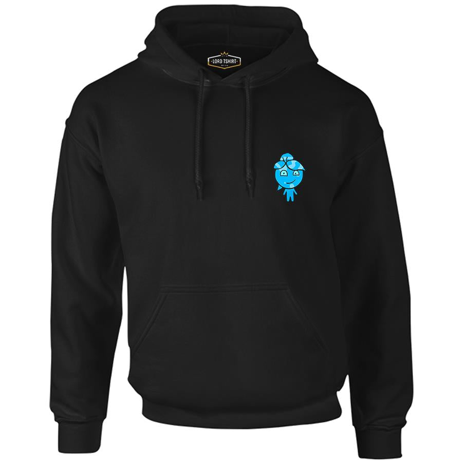 Fire And Water - Water Girl's Black Boy's Zipperless Hoodie 
