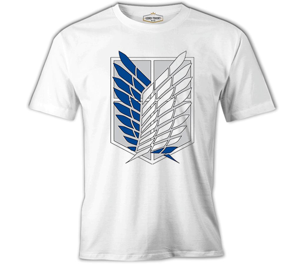 Attack on Titan - Logo White Men's Tshirt