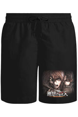 Attack on Titan Unisex Siyah Şort