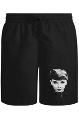 Audrey Hepburn Unisex Siyah Şort