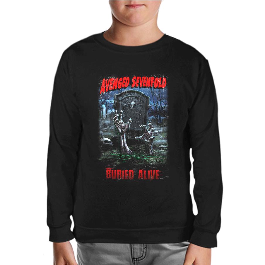 Avenged Sevenfold - Buried Alive Siyah Çocuk Sweatshirt