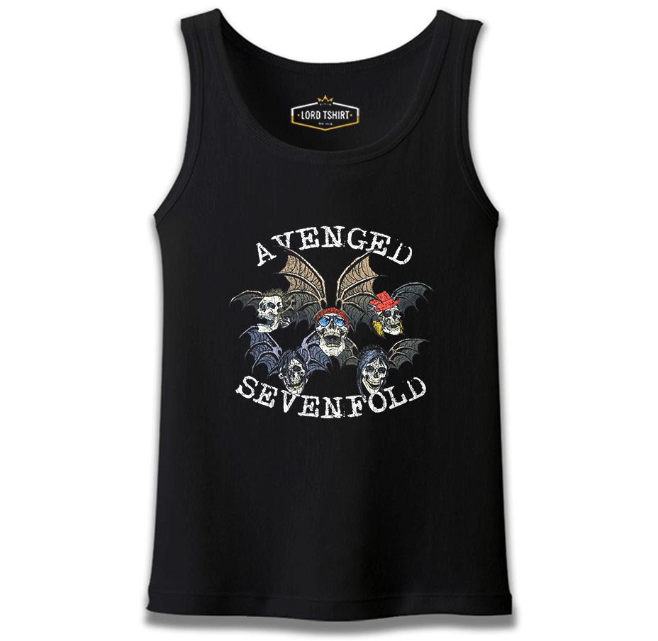 Avenged Sevenfold - Faces Siyah Erkek Atlet