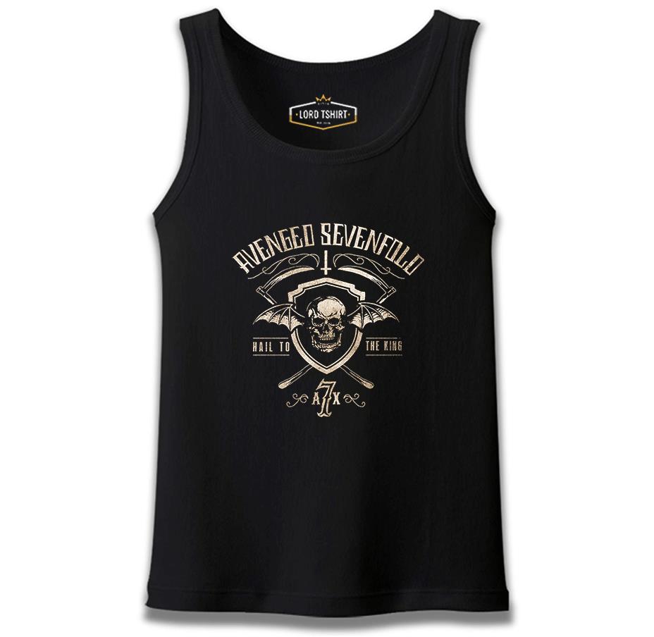 Avenged Sevenfold - Hail Logo Siyah Erkek Atlet