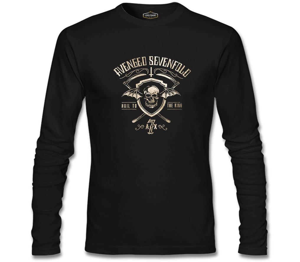 Avenged Sevenfold - Hail Logo Black Men's Sweatshirt