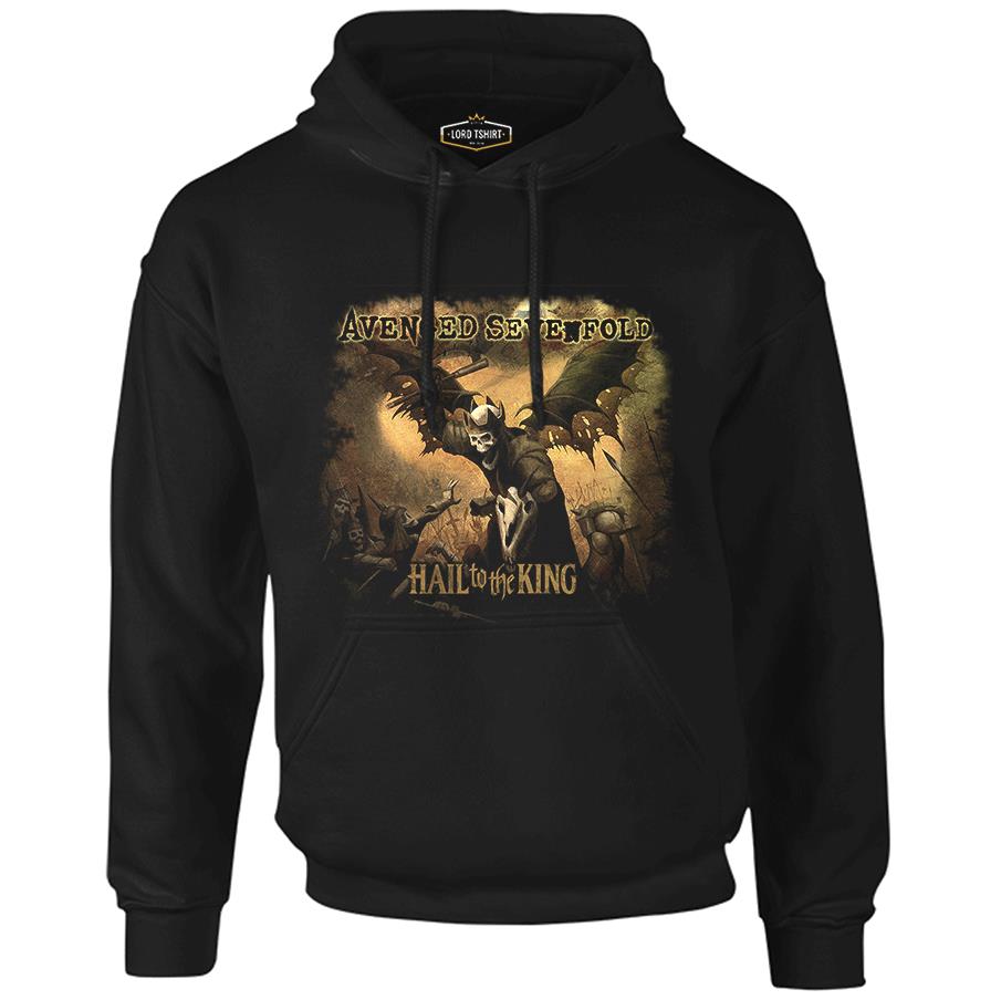 Avenged Sevenfold - Hail to the King Black Men's Zipperless Hoodie