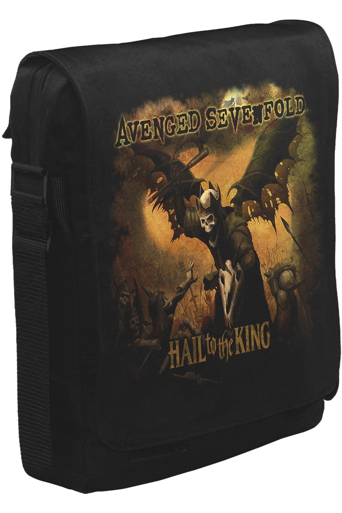 Avenged Sevenfold - Hail to the King Unisex Siyah Postacı Çanta
