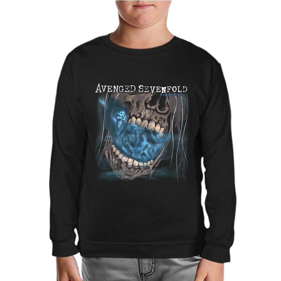 Avenged Sevenfold - Nightmare Siyah Çocuk Sweatshirt