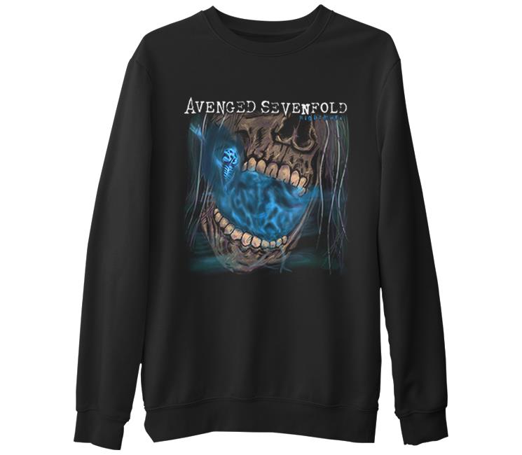 Avenged Sevenfold - Nightmare Black Men's Thick Sweatshirt