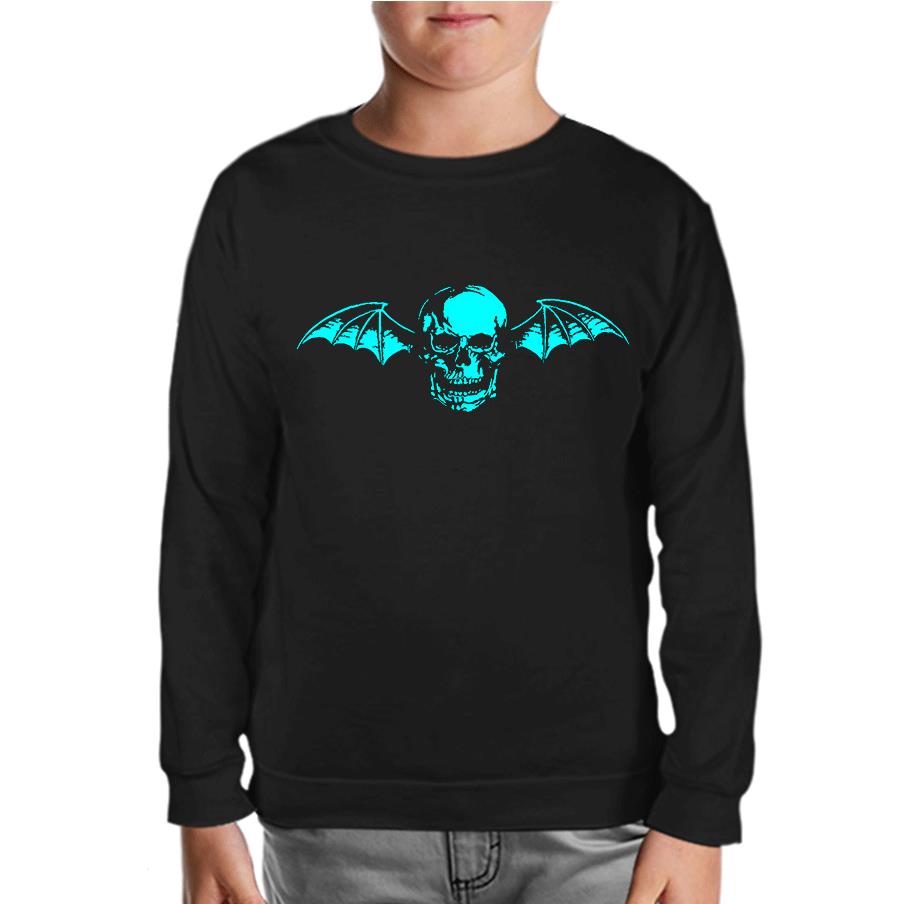 Avenged Sevenfold - Skull Logo Black Kids Sweatshirt