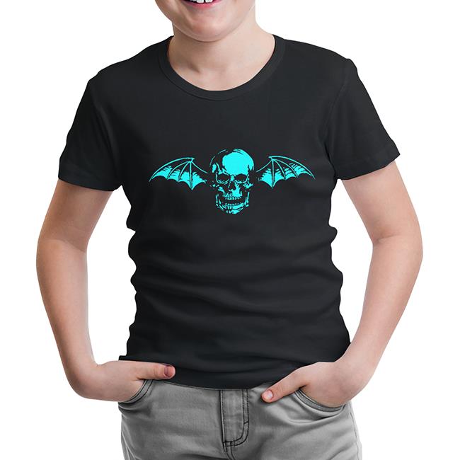 Avenged Sevenfold - Skull Logo Black Kids Tshirt