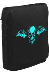 Avenged Sevenfold - Skull Logo Unisex Siyah Postacı Çanta