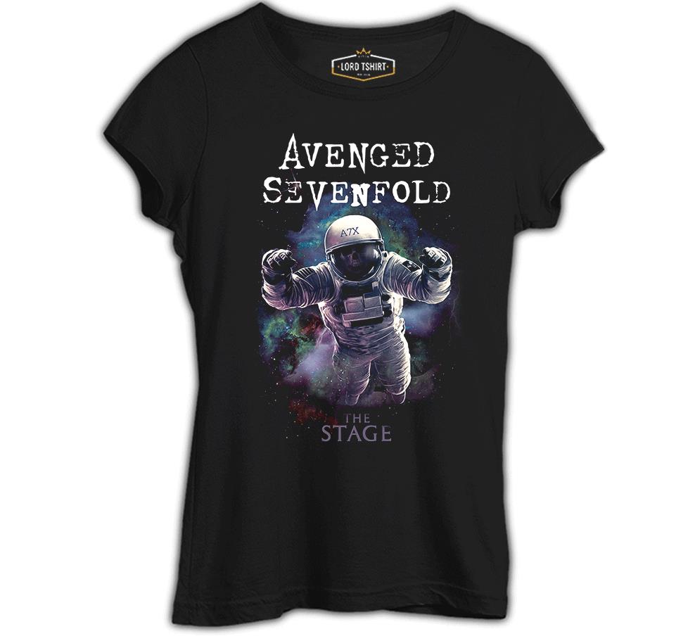Avenged Sevenfold - Stage Astronaut Siyah Kadın Tshirt