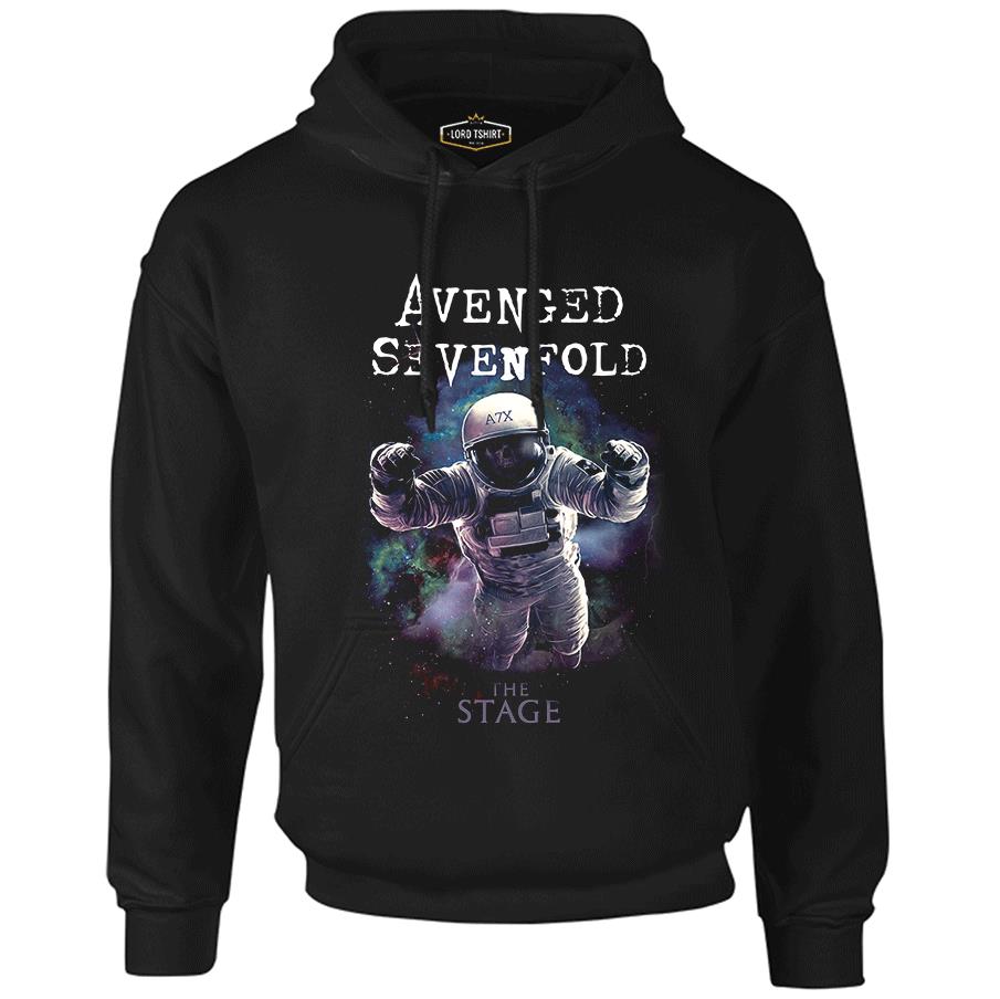 Avenged Sevenfold - Stage Astronaut Siyah Erkek Fermuarsız Kapşonlu