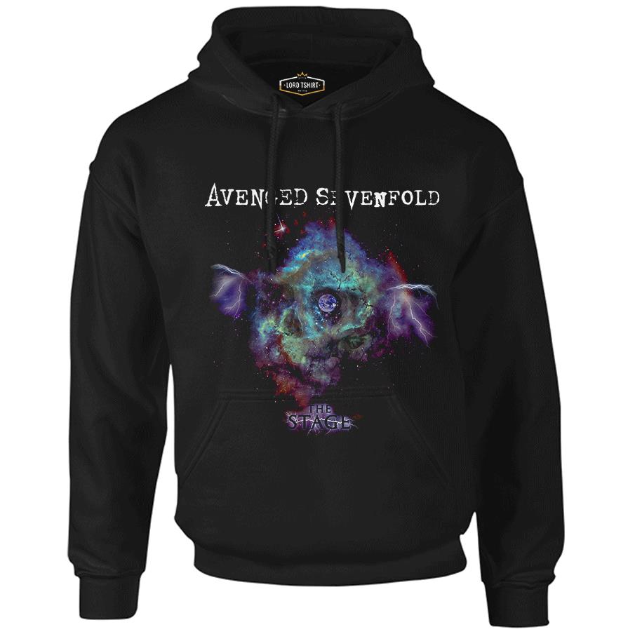 Avenged Sevenfold - Stage Stardust Siyah Erkek Fermuarsız Kapşonlu
