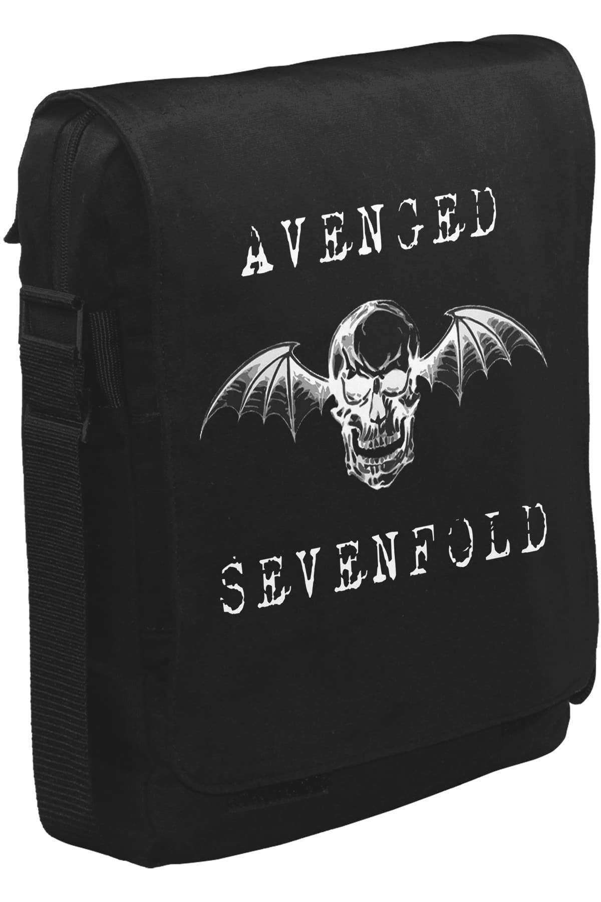 Avenged Sevenfold - Wings Unisex Siyah Postacı Çanta