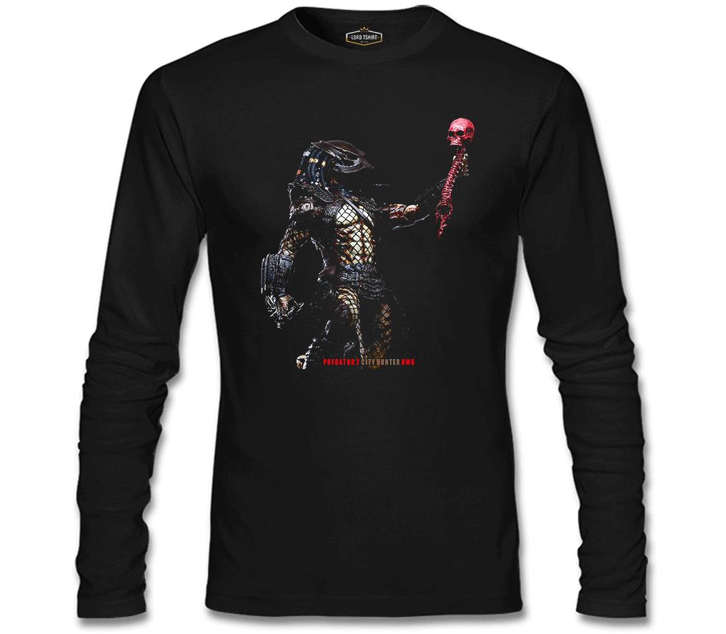AVP - Predator City Hunter Siyah Erkek Sweatshirt