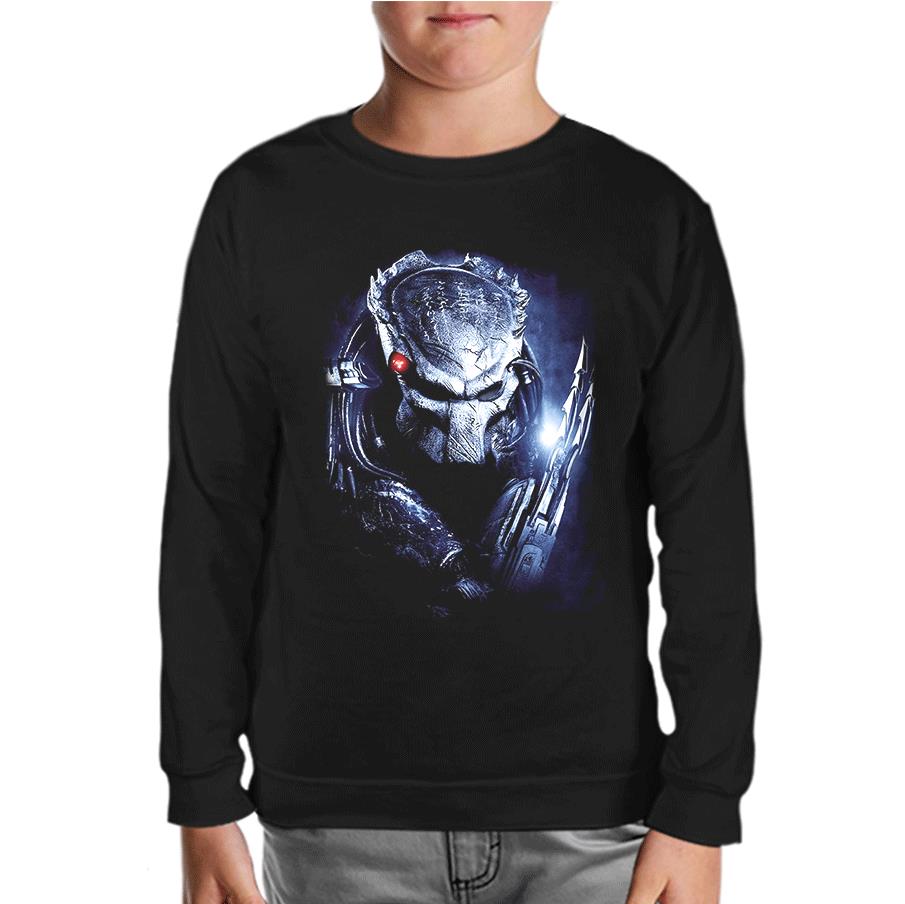 AVP - Predator Siyah Çocuk Sweatshirt