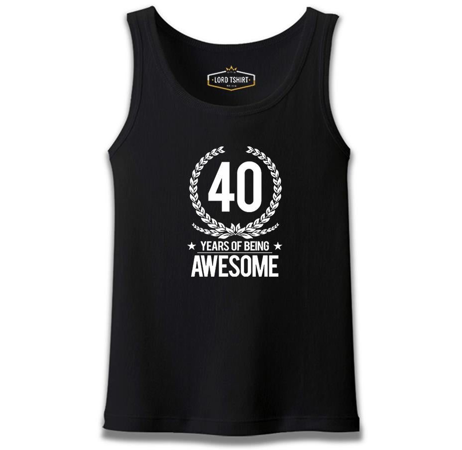 Awesome 40 Years Siyah Erkek Atlet