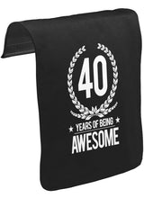 Awesome 40 Years Unisex Siyah Tak-Çıkar Postacı Çanta Kapağı CK-1748