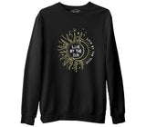 Ay Güneş - Live by the Sun  Siyah Erkek Kalın Sweatshirt