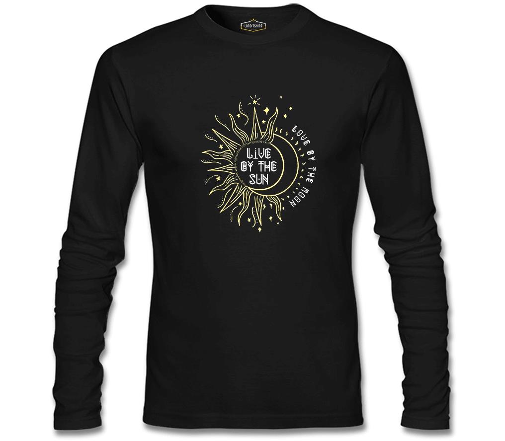 Ay Güneş - Live by the Sun Black Men's Sweatshirt
