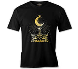 Ay - Kraliçe Siyah Erkek Tshirt
