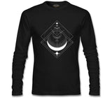 Ay Üçgeni Siyah Erkek Sweatshirt