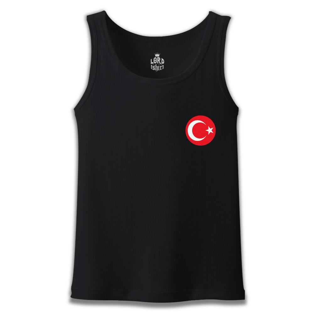 Crescent Star - Chest Logo 2 Black Men's Athlete