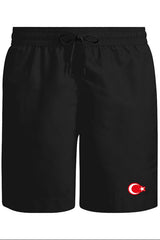 Ay Yıldız - Göğüs Logo Unisex Siyah Şort