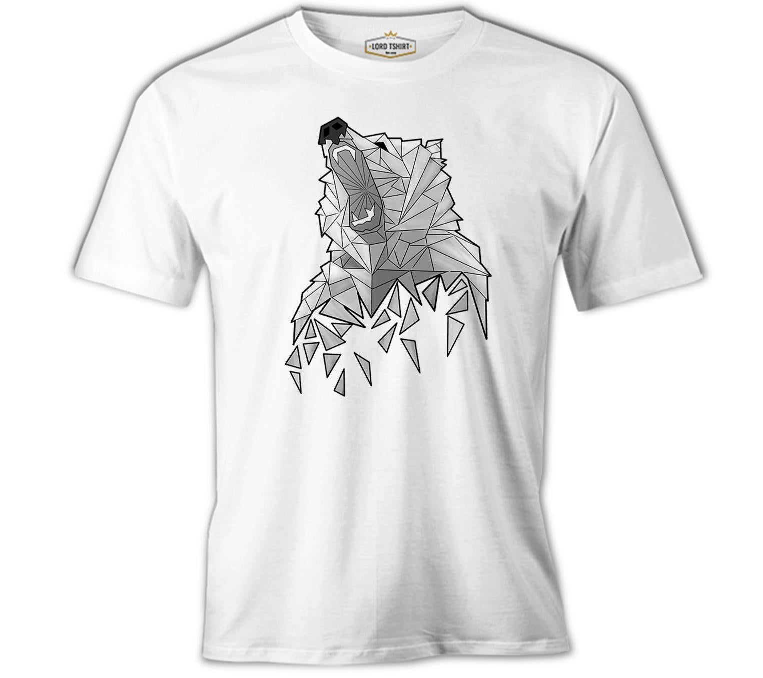 Bear - Greyangles White Men's T-Shirt