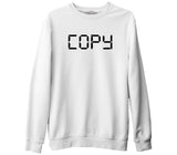 Baba  / Anne - Copy Beyaz Kalın Sweatshirt