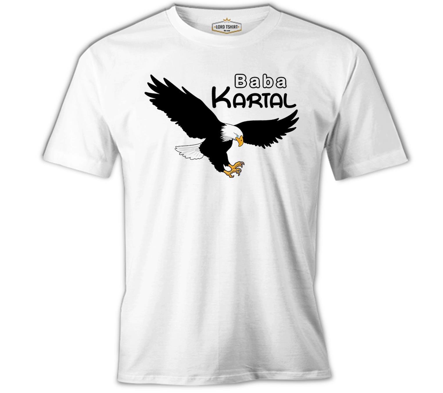 Baba Kartal Beyaz Erkek Tshirt