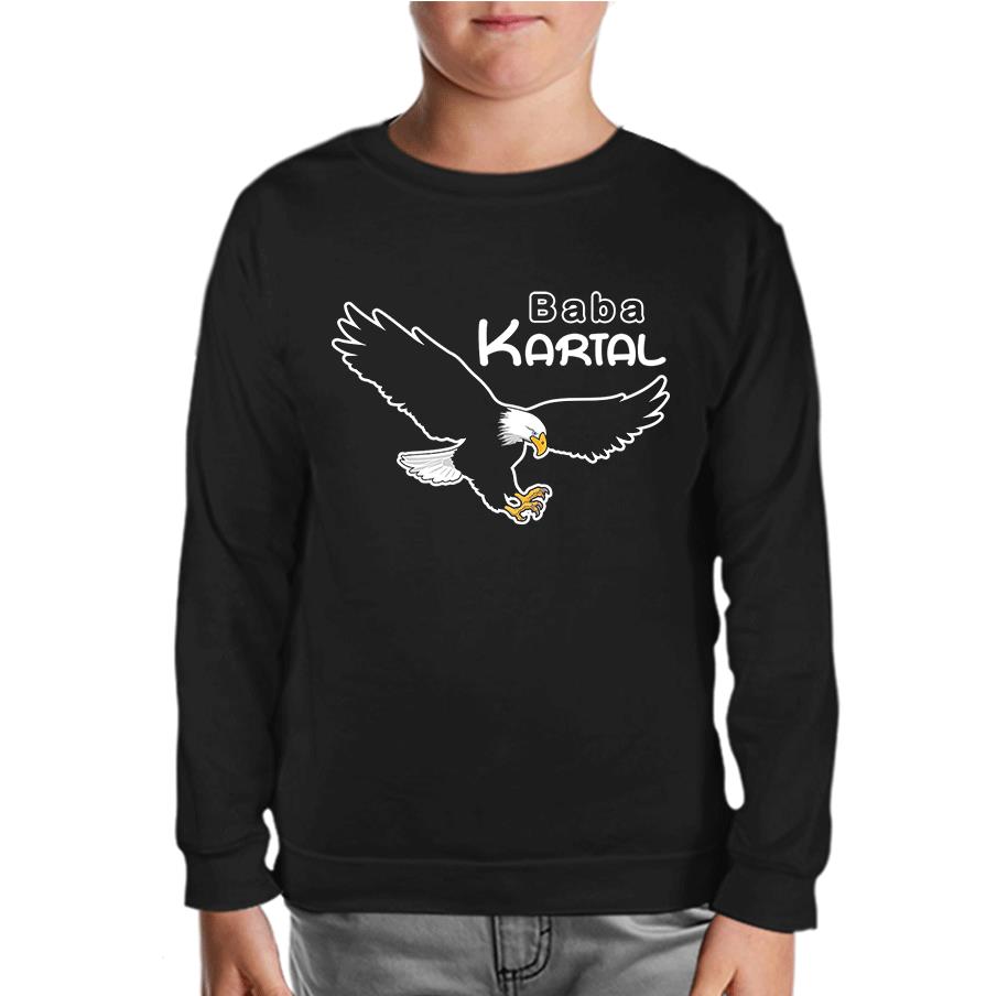 Father Eagle Black Kids Sweatshirt