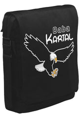 Baba Kartal Unisex Siyah Postacı Çanta