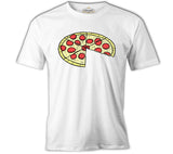 Baba - Pizza Beyaz Erkek Tshirt