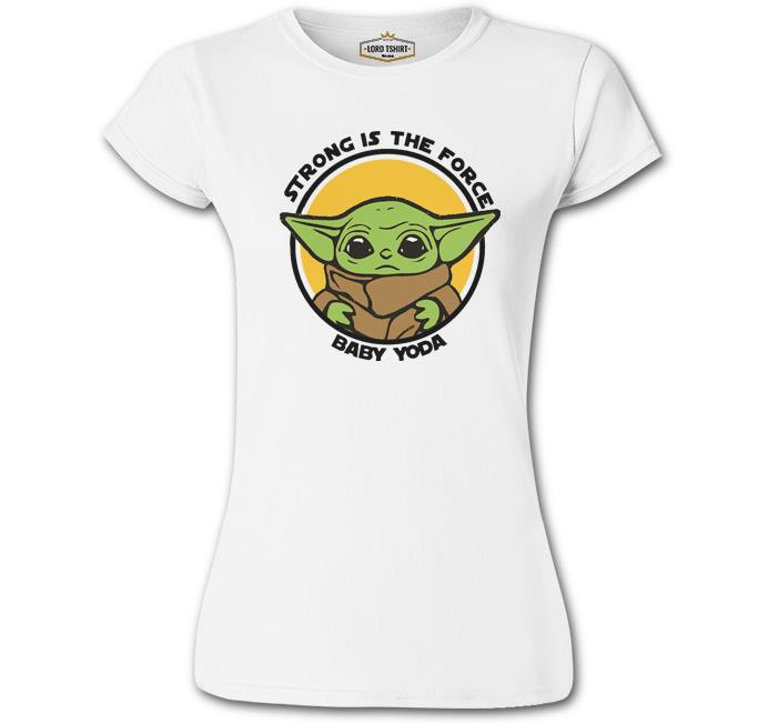 Baby Yoda - Strong White Women's Tshirt